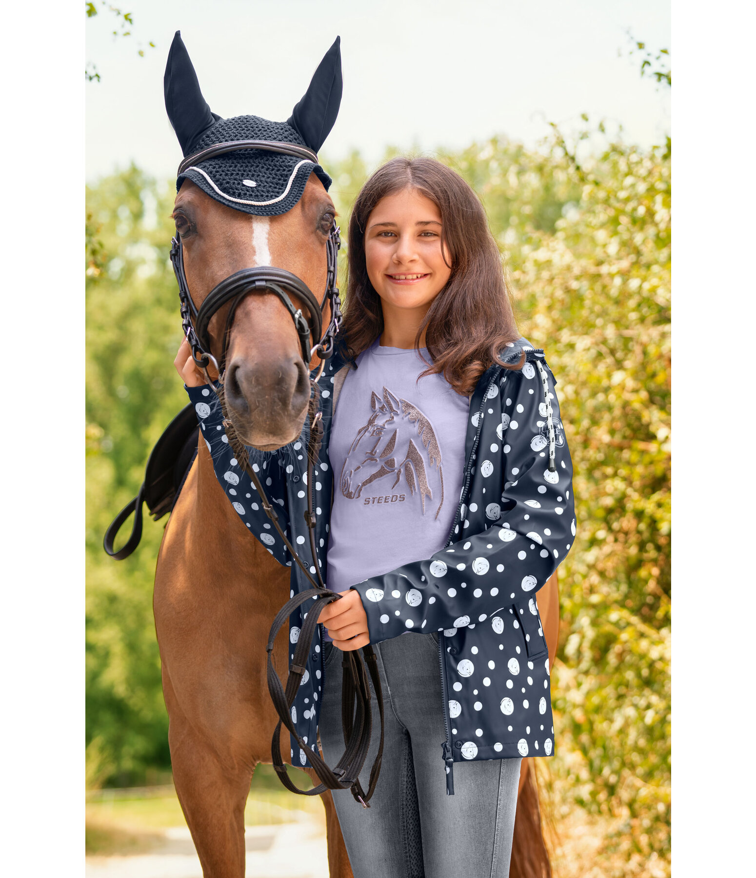 regeling bureau Paard kids regenjas Yara - Kindermode - Kramer Paardensport