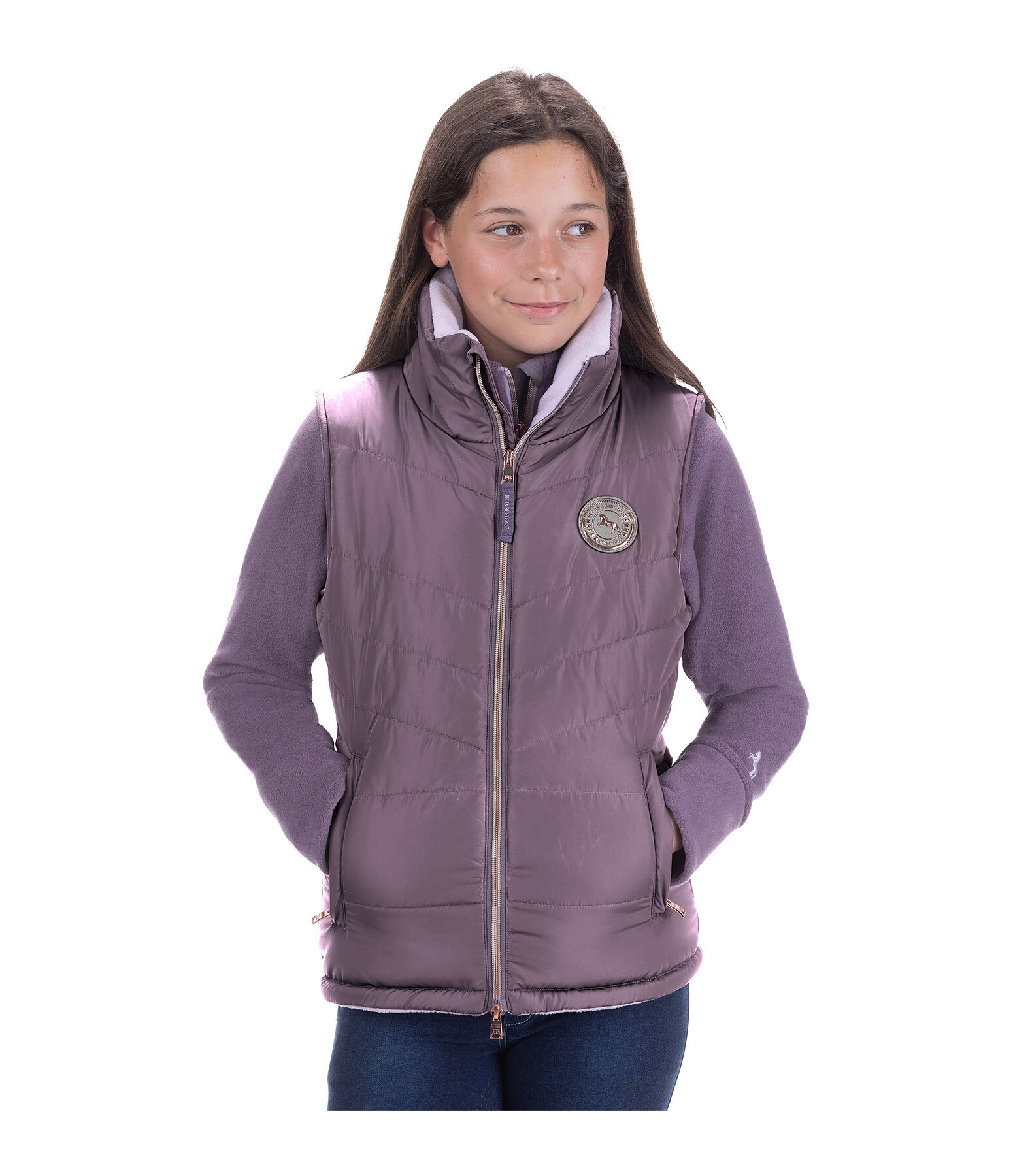 kids bodywarmer Babette met capuchon