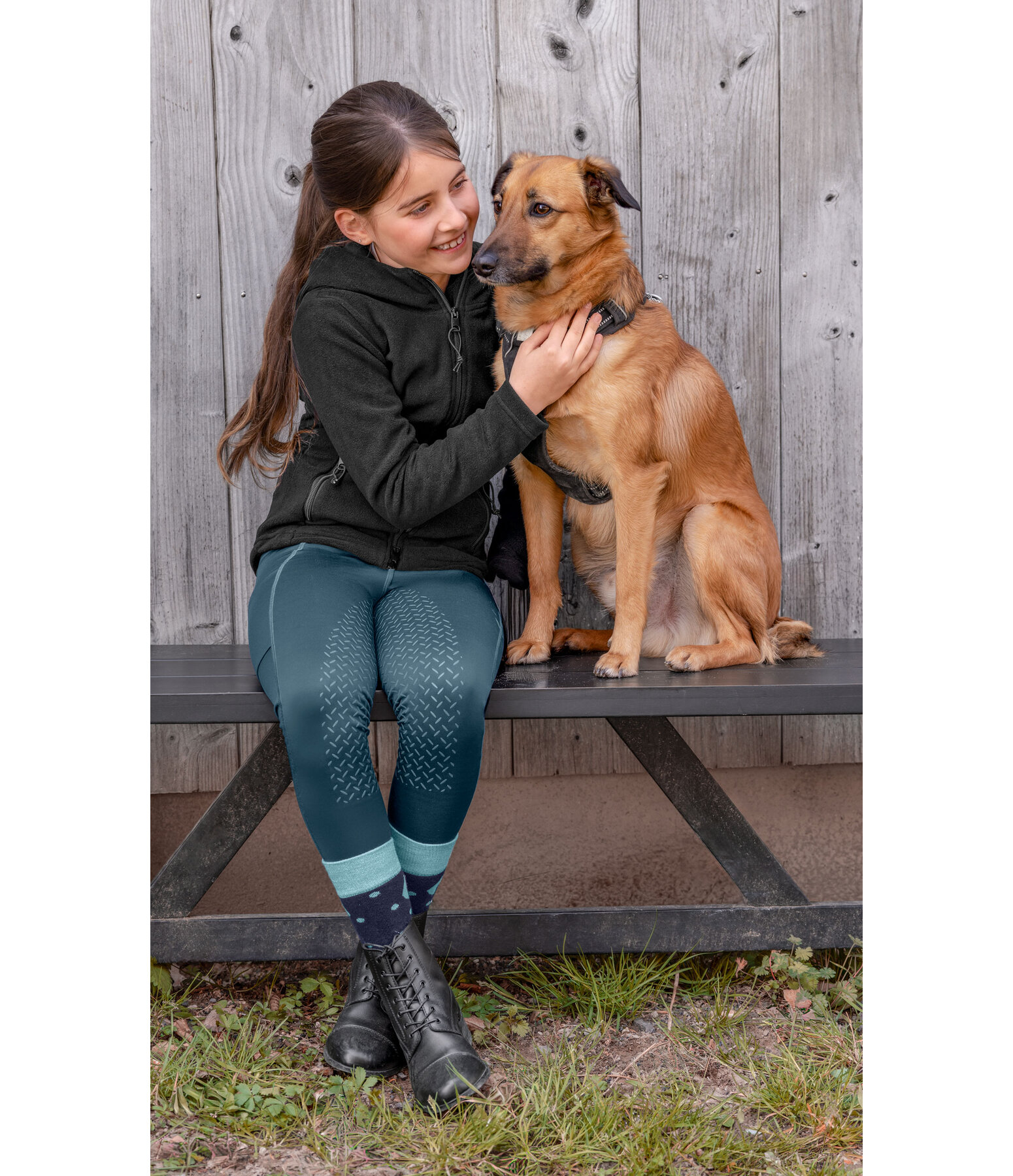 kids fleecejas Sibille Winter met capuchon
