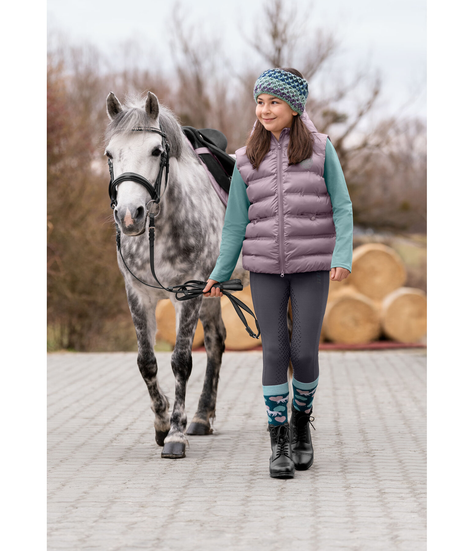 kids bodywarmer Calla met capuchon