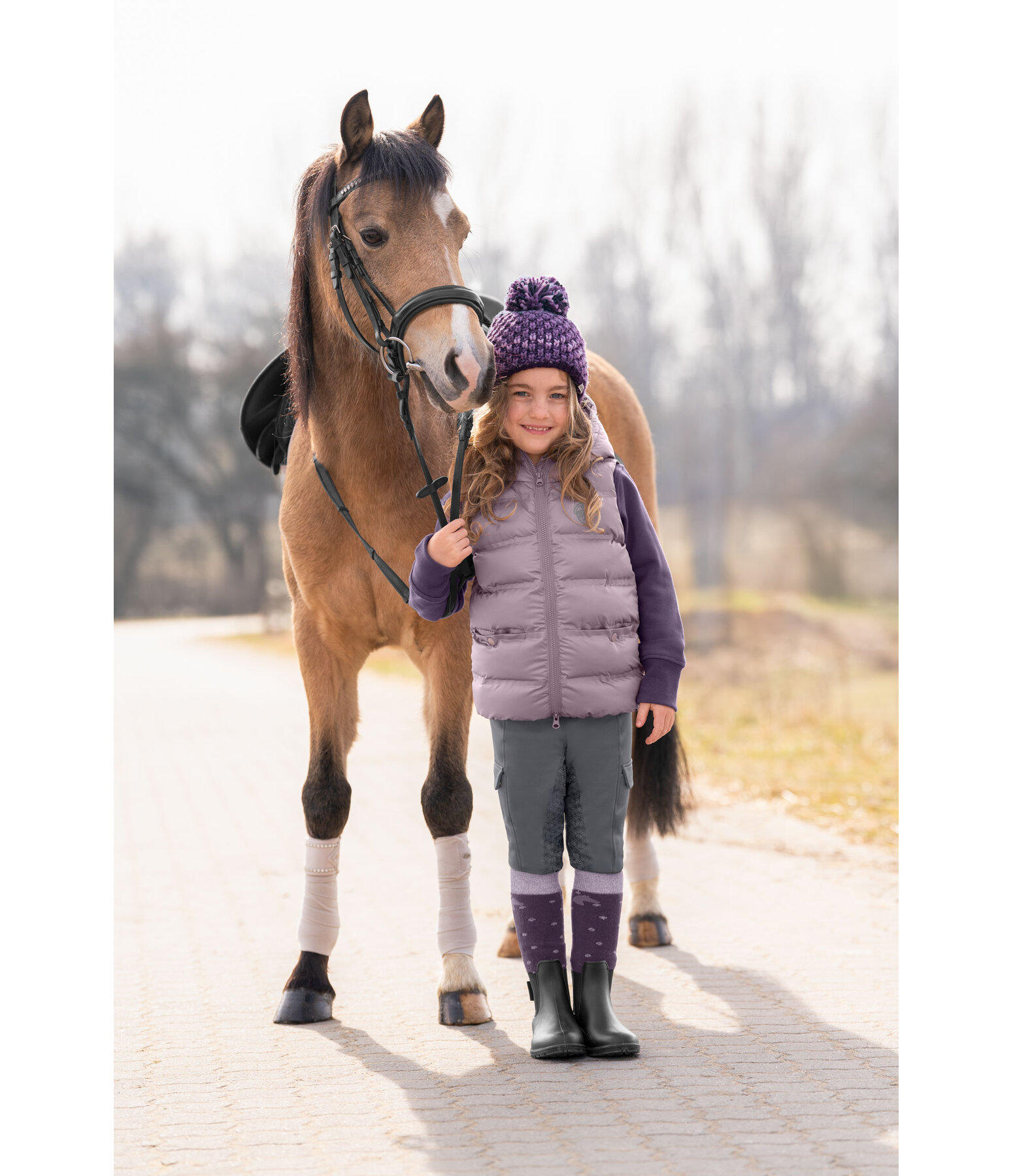 kids bodywarmer Calla met capuchon