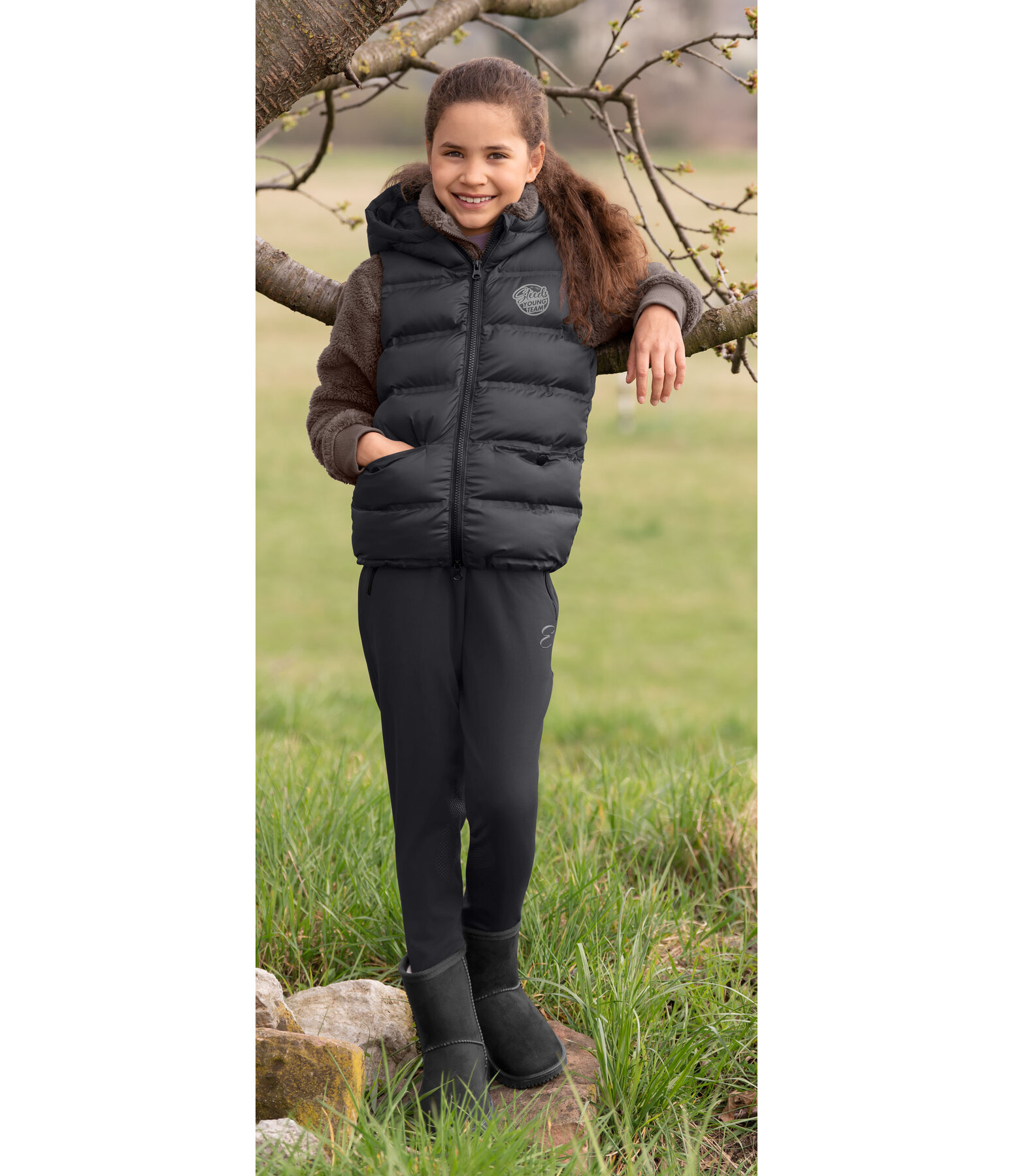 kids bodywarmer Calla met capuchon
