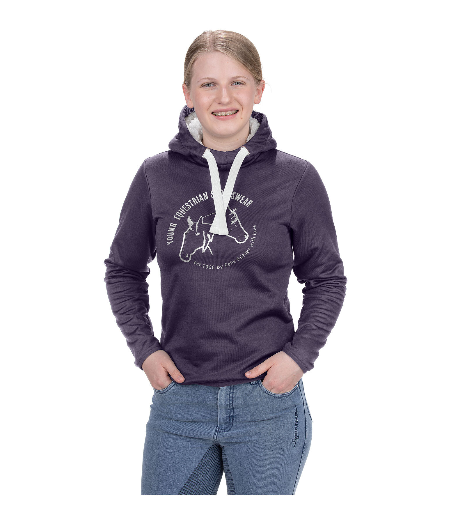 kids performance stretch hoodie