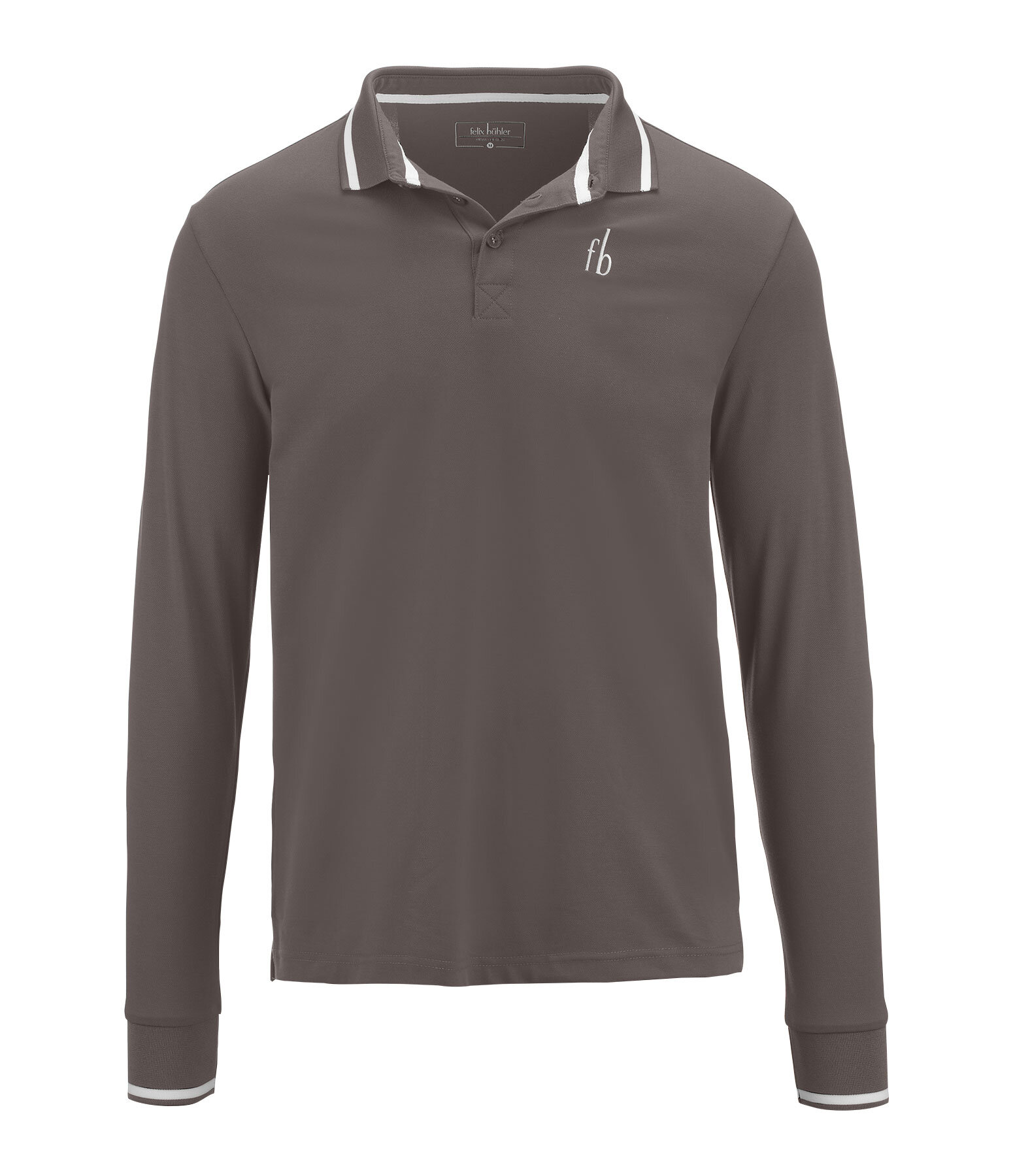 heren longsleeve poloshirt