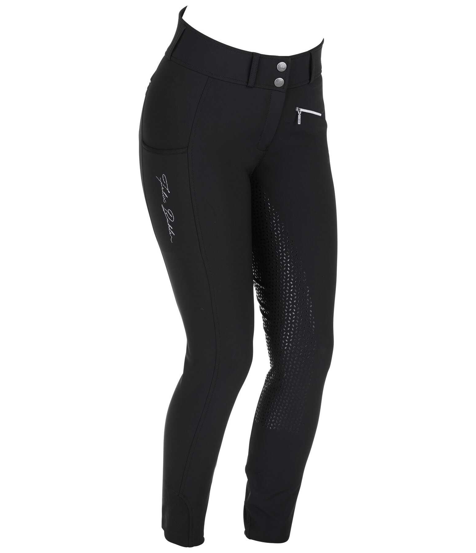 grip thermo Pro rijbroek Elodie met hoge taille en zitvlak