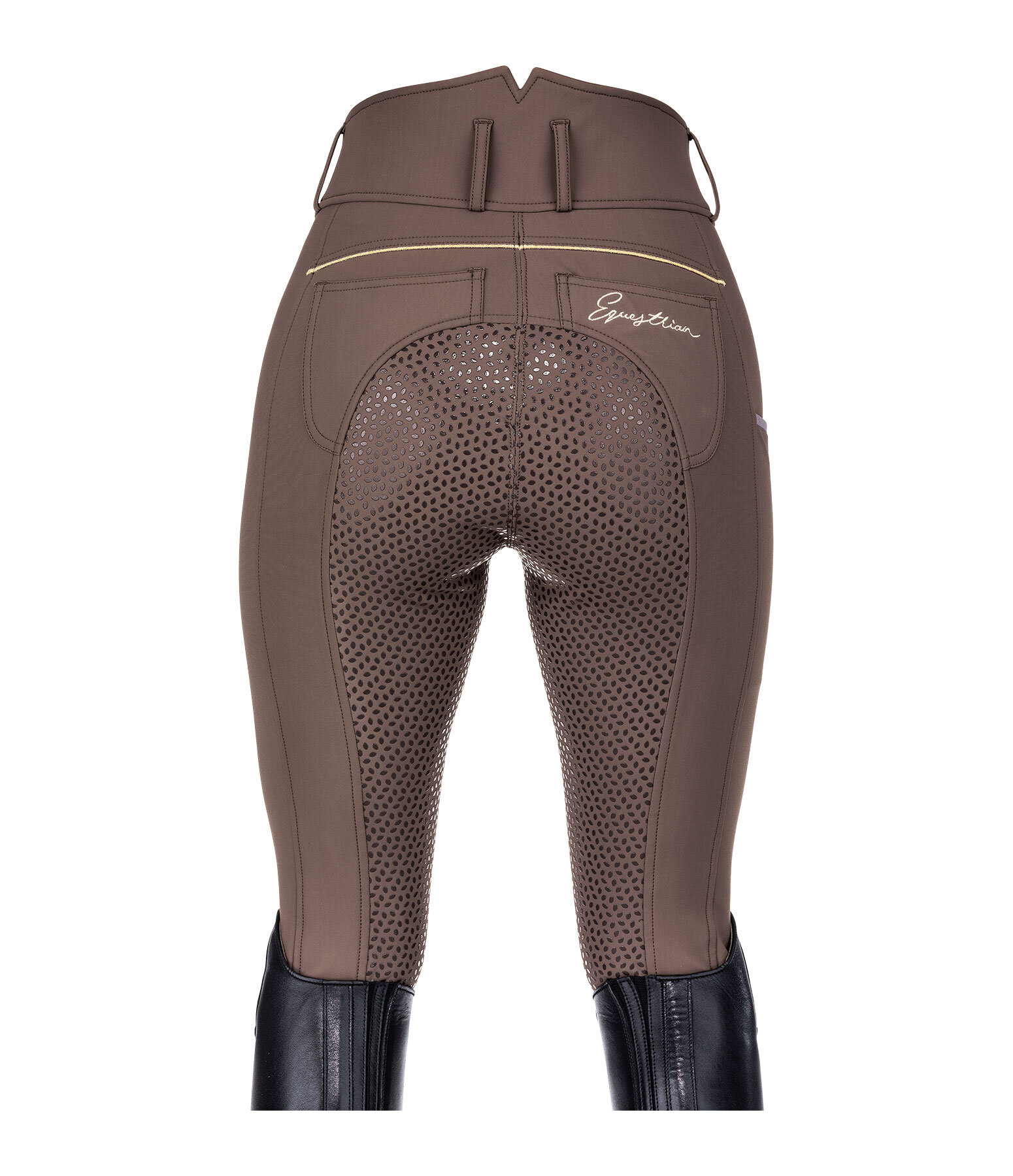 grip thermo Pro rijbroek Elodie met hoge taille en zitvlak