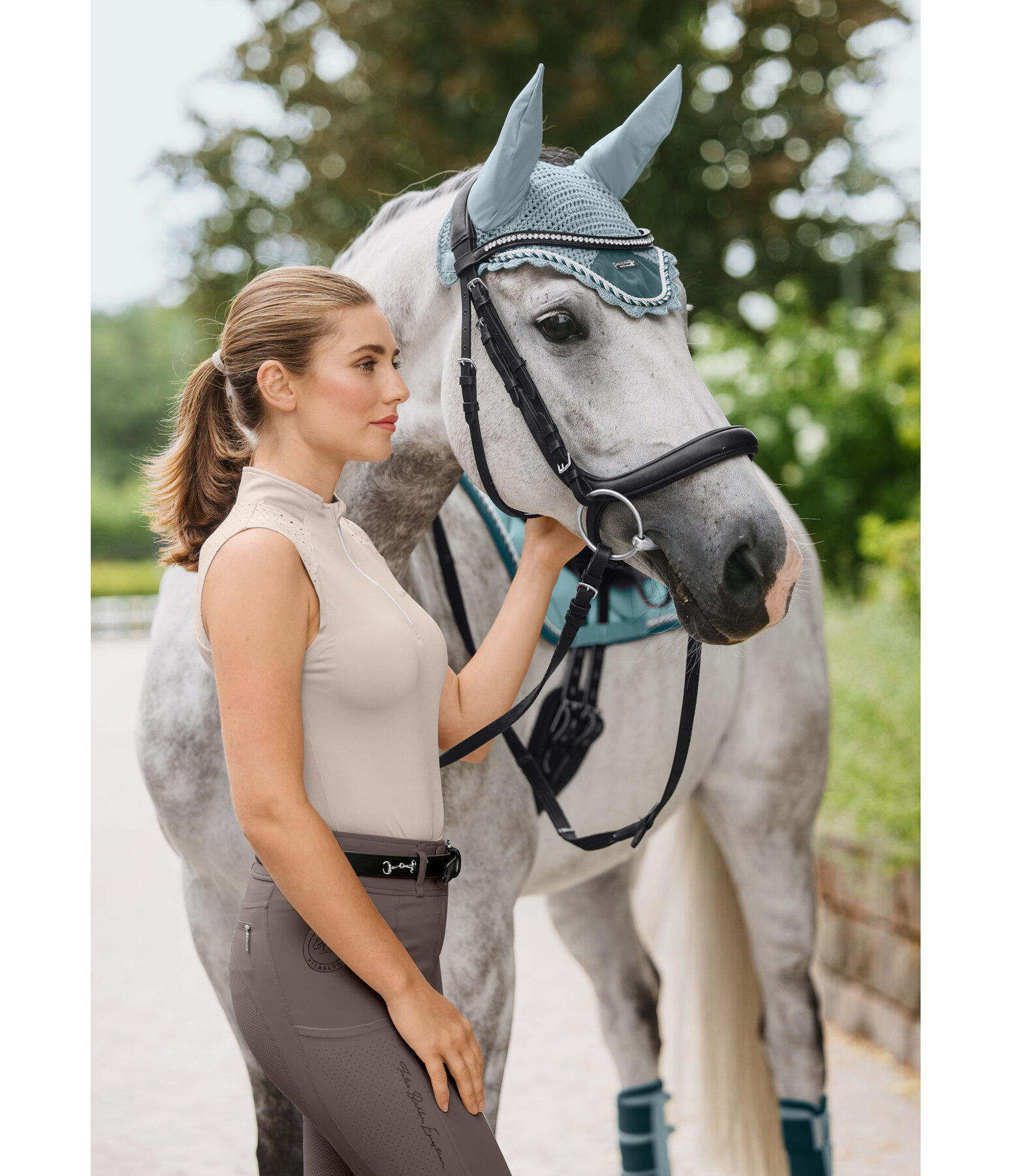 hybride grip rijbroek Mesh Aimee