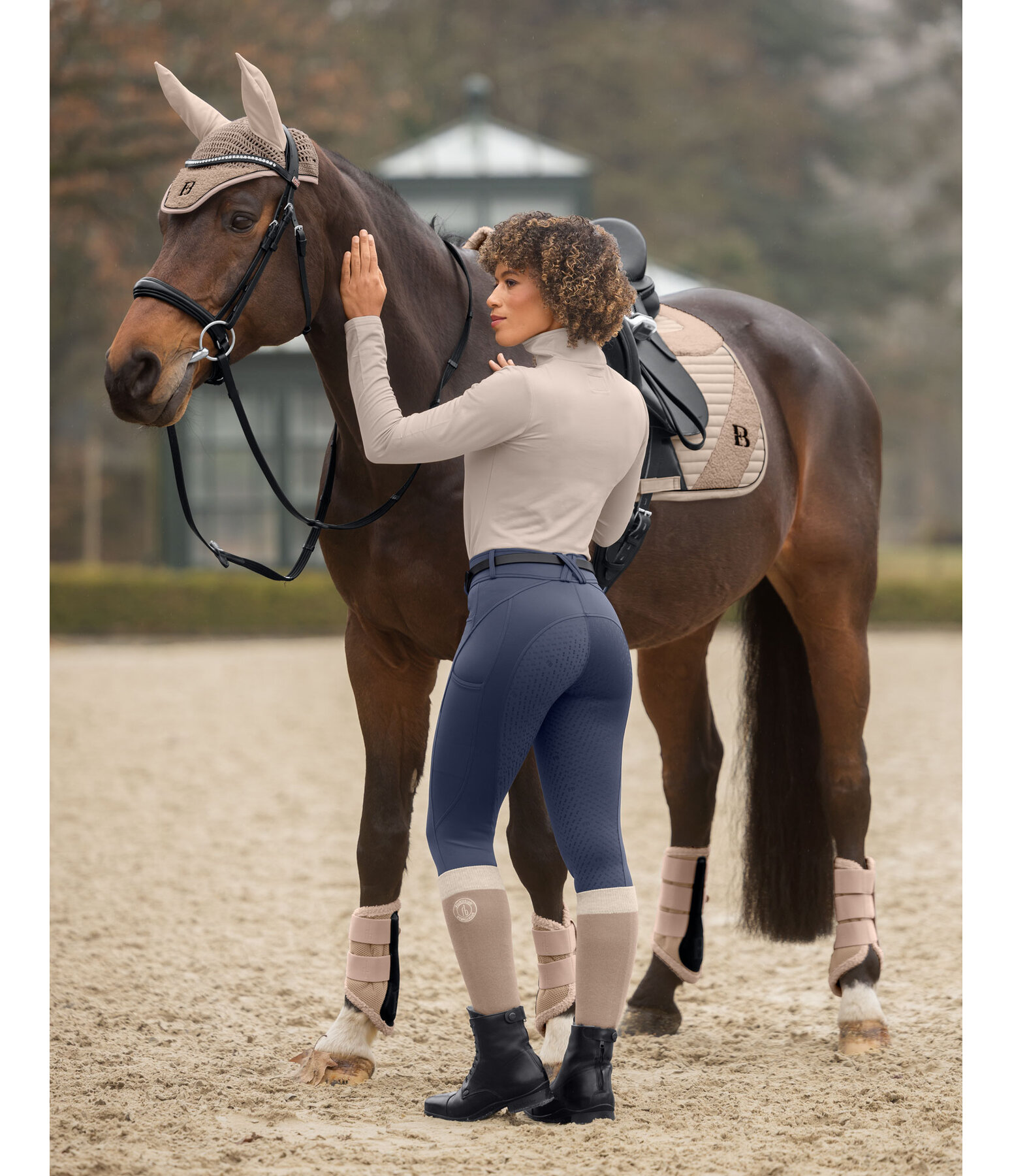 compressie grip-rijbroek Carolyn