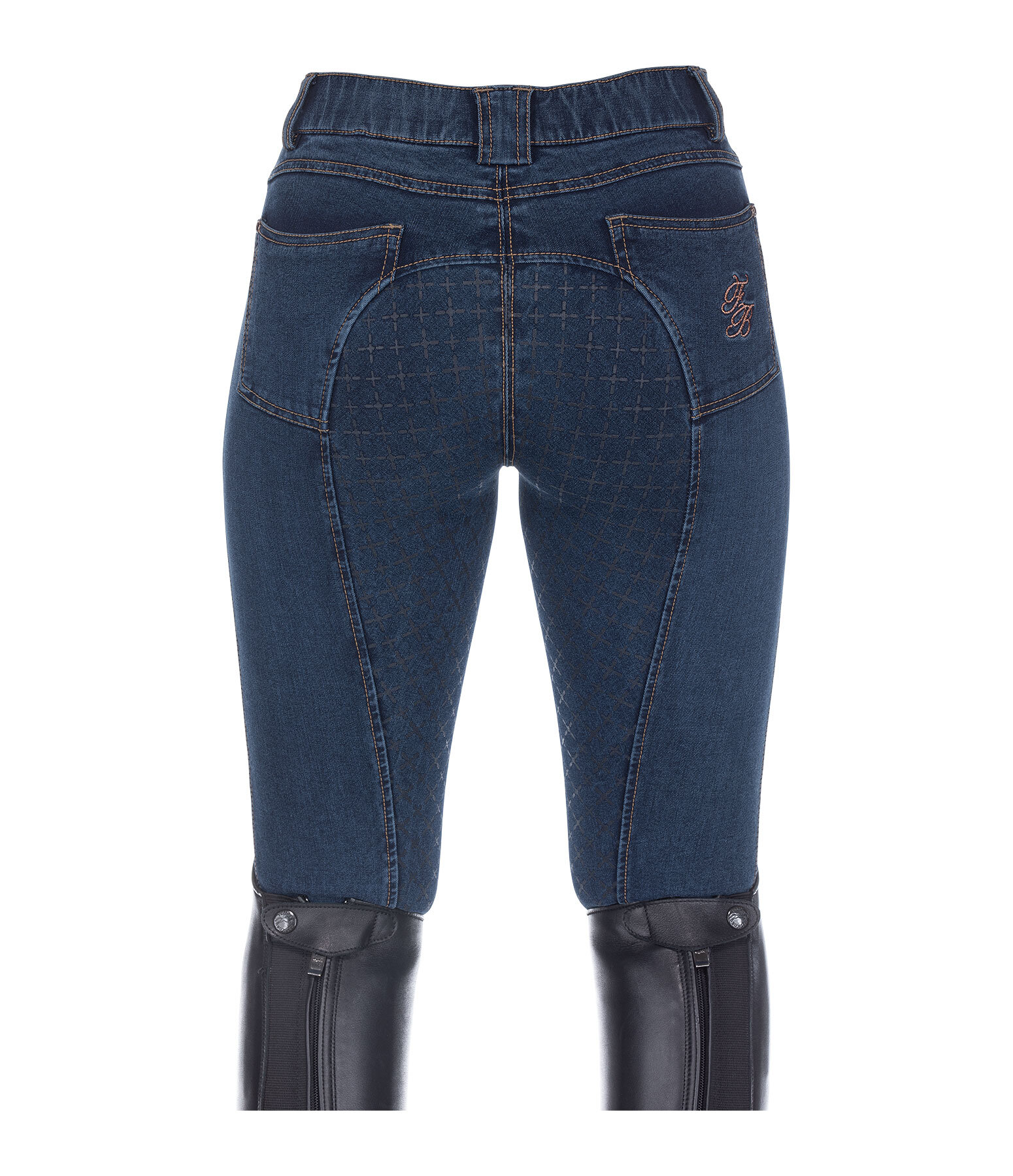 kids jeans grip rijbroek Lumi met zitvlak