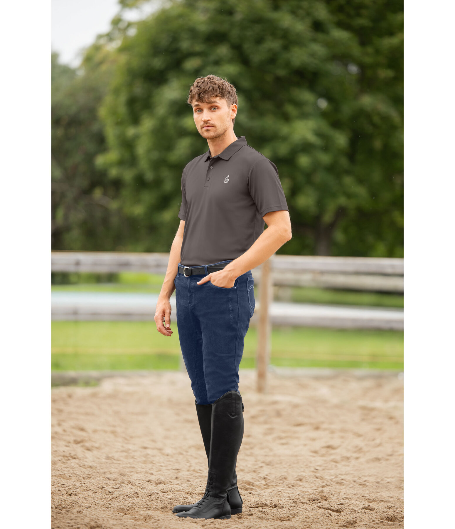 heren grip jeans rijbroek Henry