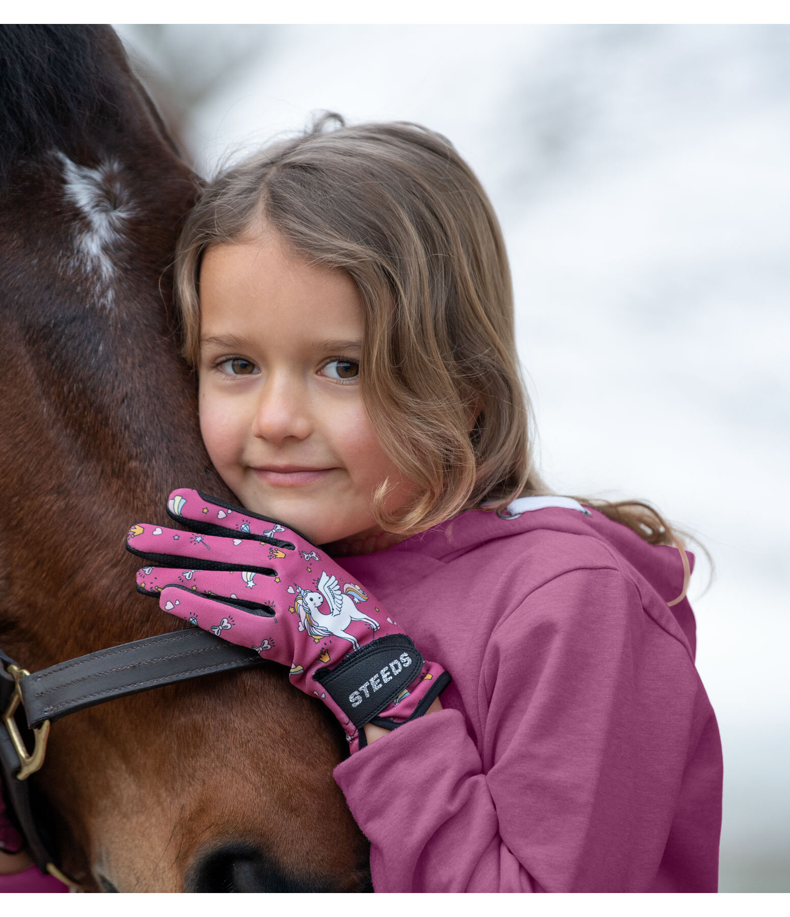 kids winter rijhandschoenen Unicorn