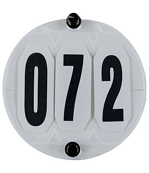 SHOWMASTER Startnummers voor het zadeldek, rond - 432454--S