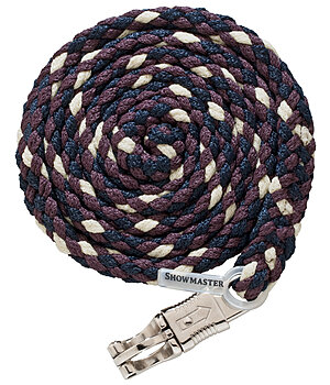 SHOWMASTER halstertouw Stripes met paniekhaak - 440869