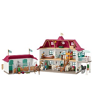 schleich paardenstal met grote landhuis - 660854