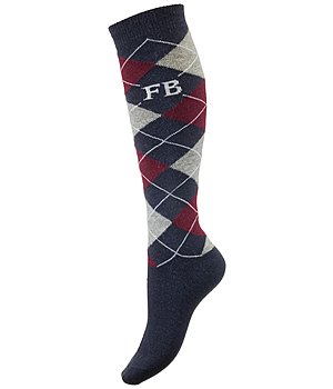 Felix Bhler Merino Mix kniekousen Argyle - 750559-2-NV