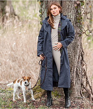 Dames outfit regenmantel in marine - OFW23320