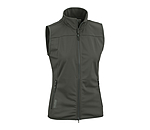 Sportliche Softshellweste aus dehnbarem 4-Way-Stetchmaterial. Winddicht und atmungsaktiv. Mit Stehkragen und unterlegtem 2-Wege-