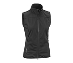 Sportliche Softshellweste aus dehnbarem 4-Way-Stetchmaterial. Winddicht und atmungsaktiv. Mit Stehkragen und unterlegtem 2-Wege-