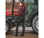 EWW Dames-Outfit functionele shirt met kraag in mahonie