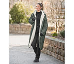 Dames-Outfit  Oversize-Functionele-Mantel in forest