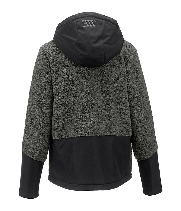 sherpa fleece hoodie met capuchon