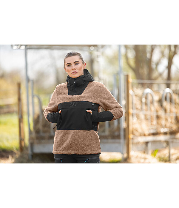 sherpa fleece hoodie met capuchon