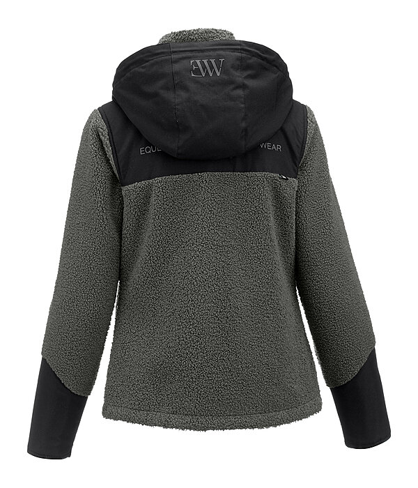 Sherpa-fleece jas met afneembare capuchon