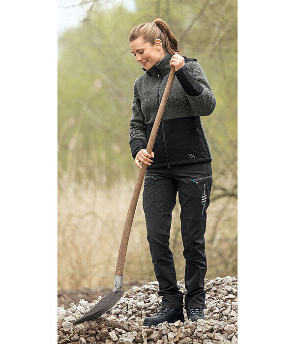 Sherpa-fleece jas met afneembare capuchon