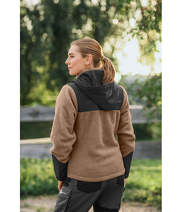 Sherpa-hoodie met afneembare capuchon