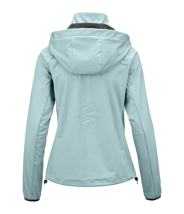 ademend softshelljas met afneembare capuchon