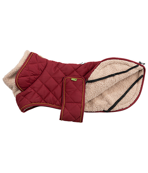 gewatteerde hondenmantel met teddyfleece voering Holly
