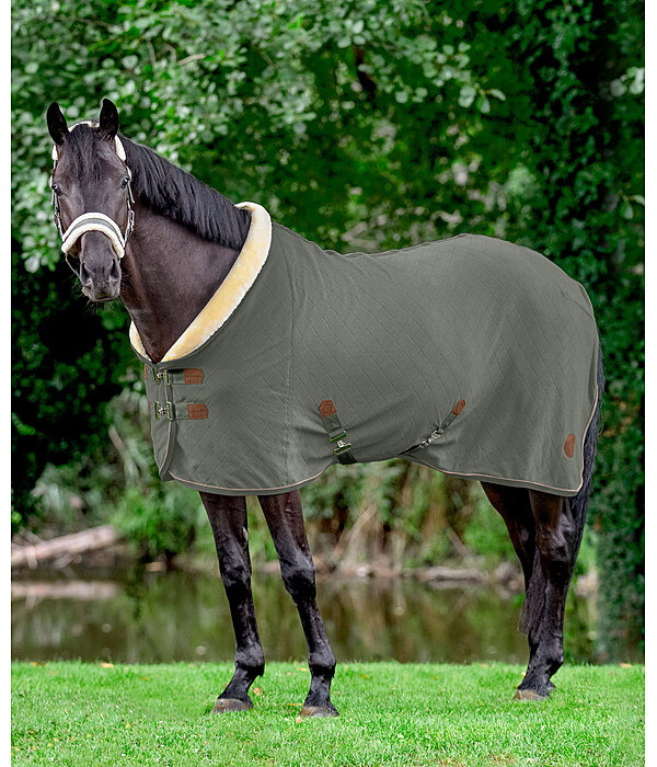 Afstotend Mexico Elasticiteit fleece zweetdeken Timeless Elegance met teddyfleece kraag