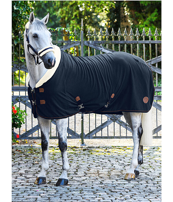 fleece zweetdeken Timeless Elegance met teddyfleece kraag