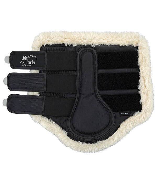 Anschmiegsame Dressurgamaschen mit Innenfutter aus weichem, weitmaschigem Distanzgewebe. Das Meshgewebe f�rdert die Luftzirkulat