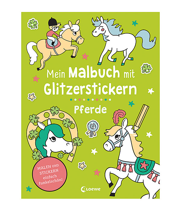 Mijn kleurboek met glitterstickers - paarden