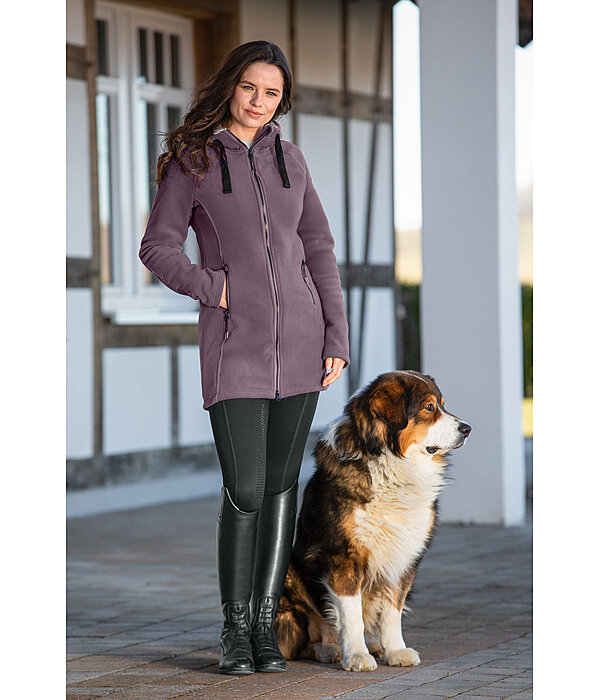 fleecemantel Greta met capuchon