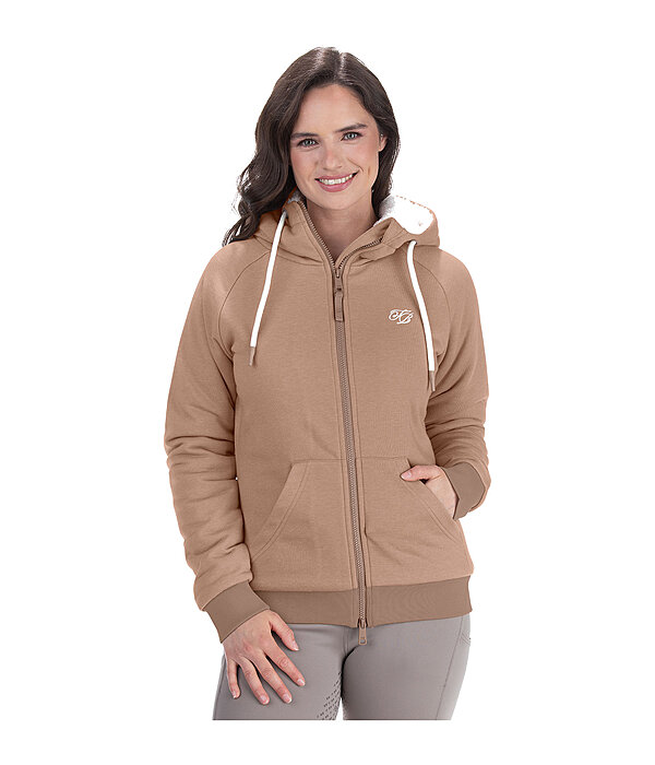 teddy sweatjas Kaja met capuchon