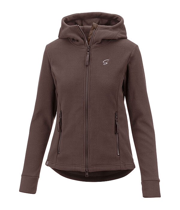 fleecejas Kat met capuchon