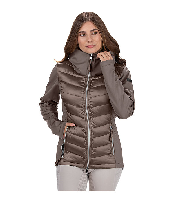 softshell combi rij-jas Cora met capuchon