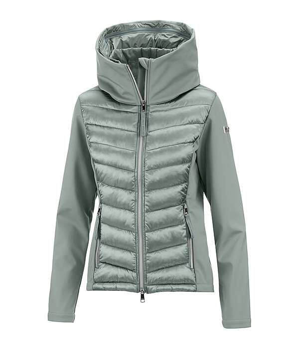 softshell combi rij-jas Cora met capuchon