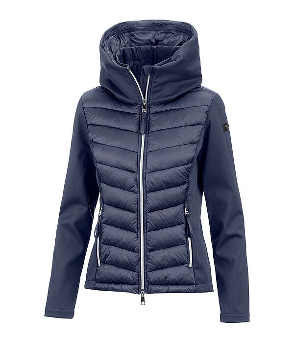 softshell combi rij-jas Cora met capuchon
