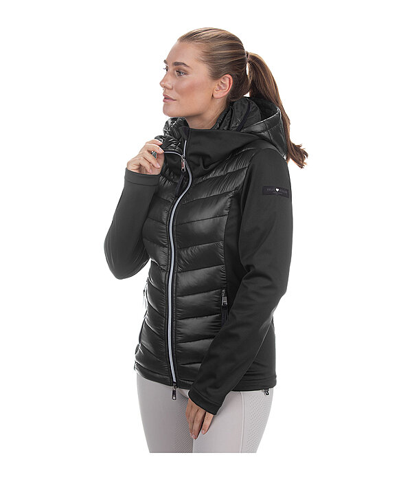 softshell combi rij-jas Cora met capuchon