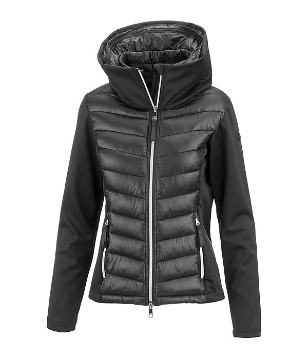 softshell combi rij-jas Cora met capuchon