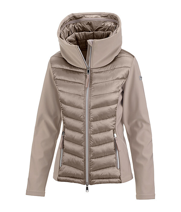 softshell combi rij-jas Cora met capuchon