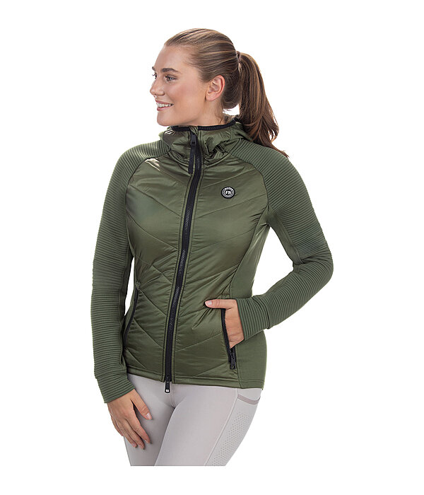 combi stretchjas Lene met capuchon
