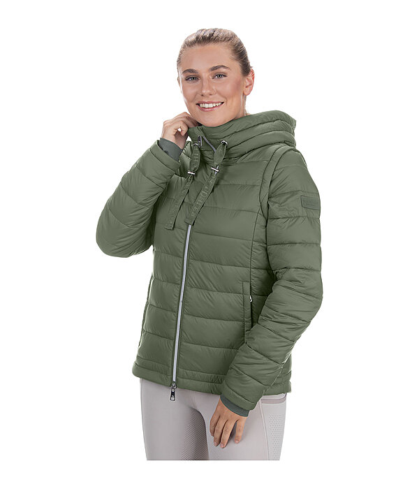 2 in 1 gewatteerde jas Cecile met capuchon