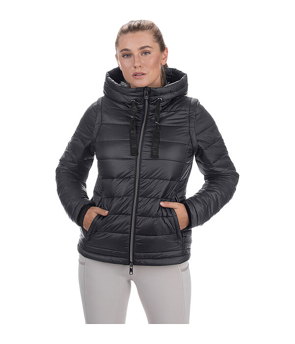 2 in 1 gewatteerde jas Cecile met capuchon
