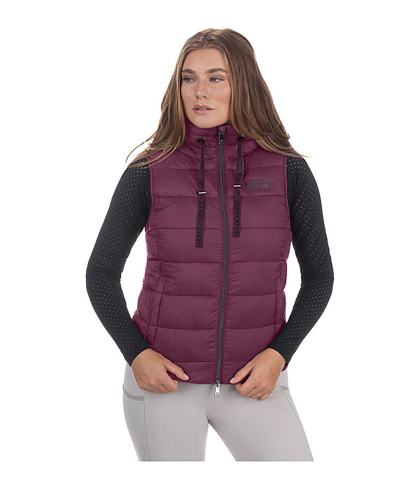 gewatteerde bodywarmer Mila met capuchon