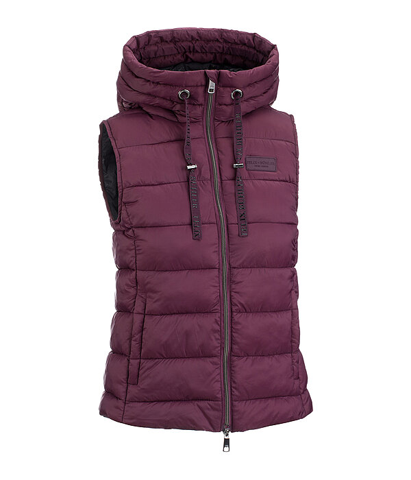 gewatteerde bodywarmer Mila met capuchon