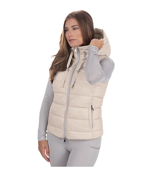 gewatteerde bodywarmer Mila met capuchon
